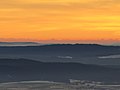 Weiteste Fernsicht Deutschlands: Blick vom Lembergturm zum 295 km entfernten Mont Blanc