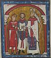 Saint Armengol, évêque d'Urgell, prêtant serment de fidélité à Guillaume II de Cerdagne.