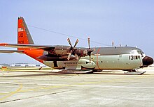 LC-130R Hercules 159131 of VXE-6 crashed in Antarctica in 1987 while on a recovery mission. Lockheed C-130 LC-130R 159131 VXE-6 Marietta 07.74.jpg