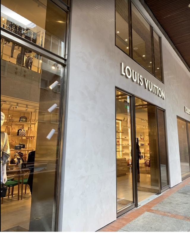 Shopping at Louis Vuitton at Bogota, Colombia