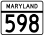 MD Route 598.svg