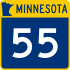 Trunk Highway 55 marker