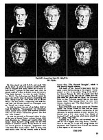 1963 magazine article depicting Dr. Jekyll's transformation into Mr. Hyde.