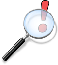 Magnifying glass icon mgx1.svg