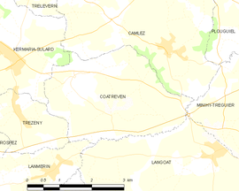 Mapa obce Coatréven