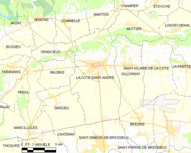 La Côte-Saint-André - Localizazion