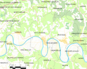 Poziția localității Puy-l'Évêque