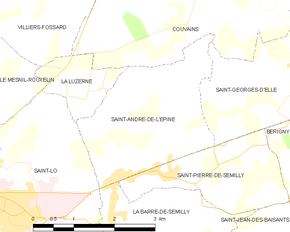 Poziția localității Saint-André-de-l'Épine