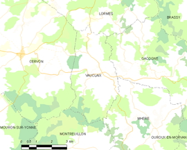 Mapa obce Vauclaix