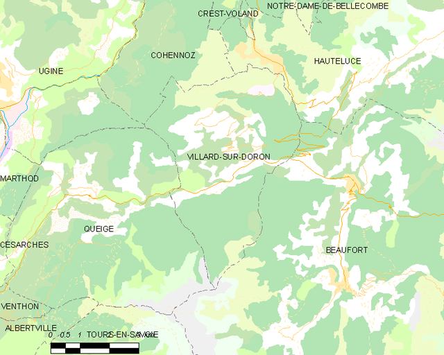 Villard-sur-Doron - Localizazion