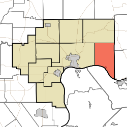 Map highlighting Milton Township, Jefferson County, Indiana.svg