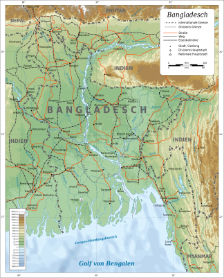 Bangladesch: Geographie, Bevölkerung, Geschichte