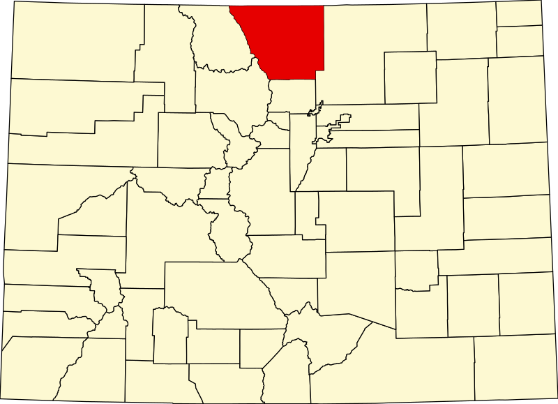 File:Map of Colorado highlighting Larimer County.svg