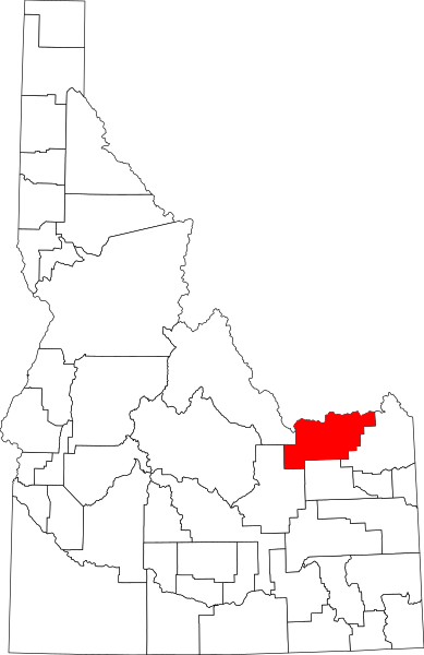 Датотека:Map of Idaho highlighting Clark County.svg