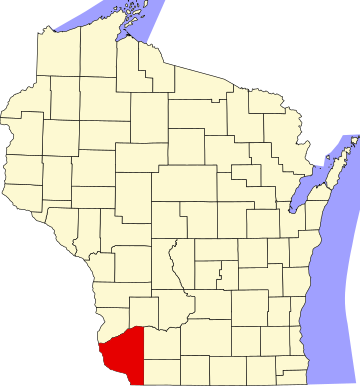 File:Map of Wisconsin highlighting Grant County.svg