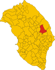 Map of comune of Carpignano Salentino (province of Lecce, region Apulia, Italy).svg