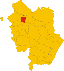 マテーラ県におけるコムーネの領域