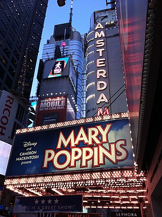 Mary Poppins en el New Amsterdam Theatre de Broadway.JPG