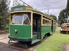 Melbourne Y1 Class Tram 611 Sydney Tramway Museum December 2023 2.jpg