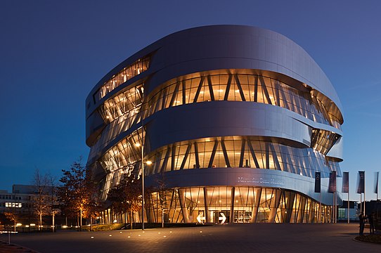 Mercedes-Benz Museum in Stuttgart, Germany.