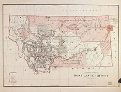 Territory of Montana의 위치