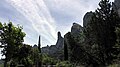 Vue sur les rocs depuis Santa Cecilia