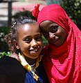Muslim and Christian Girl outside National Museum of Ethiopia - Addis Ababa - Ethiopia (8744257382).jpg