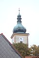 Čeština: Kostelní věž v Myslívě, Plzeňský kraj English: A church tower in Myslív, Plzeň Region, CZ This file was created as a part of the photographic program of Wikimedia Czech Republic. Project: Fotíme Česko The program supports Wikimedia Commons photographers in the Czech Republic.