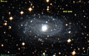 Оголена спирална галаксија NGC 5688