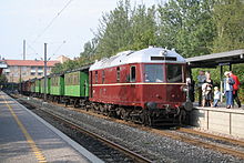 An NSJV restored train on the Nordsjaellands Veterantog NSJV train in Farum.jpg