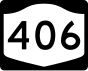 New York State Route 406 penanda