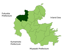 Localização de Nakatsu
