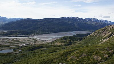 Narsarsuaq valley (Flower valley), seen from Mellemlandet
