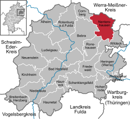 Kaart van Nentershausen