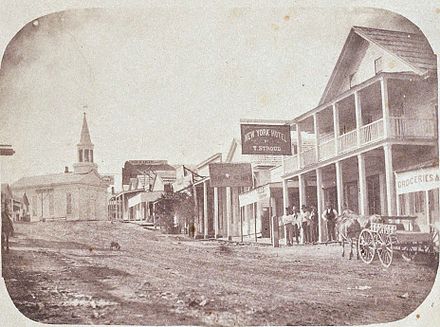 Nevada City c 1856 by Julia Ann Rudolph