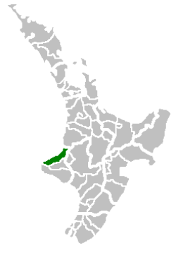 Location of the New Plymouth District