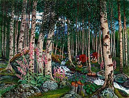 Foxgloves (ca. 1920). Nikolai Astrup - Revebjeller.jpg