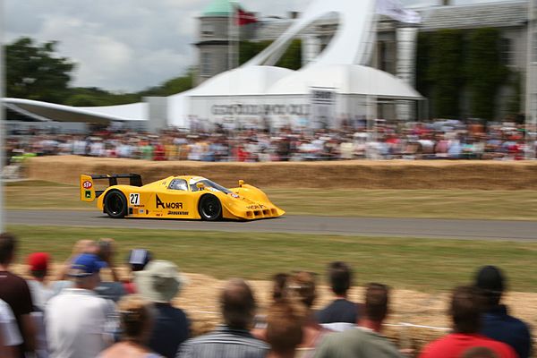 The JSPC From-A Racing R91CK during an exhibition at the 2006 Goodwood Festival of Speed.