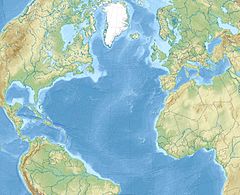 1761 Lisbon earthquake is located in North Atlantic