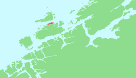 Kaart van Dolmøy