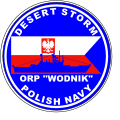 Emblemat ORP „Wodnik” z operacji Pustynna Burza