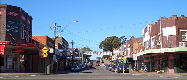 Frederick Street and Oatley Avenue intersection