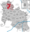 Lage der Gemeinde Oettingen in Bayern im Landkreis Donau-Ries