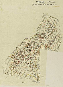 Historische Ortskarte von Ohlstadt von 1810