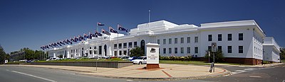 Old Parliament House viewed from Queen Victoria Terrace Old Parliament House, Canberra.jpg
