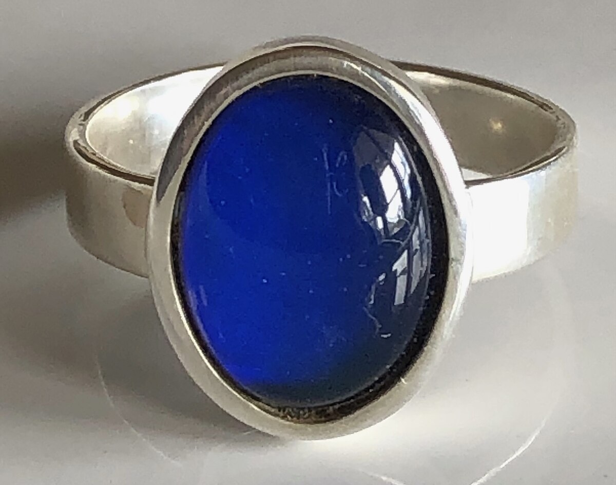 VINTAGE 1970s MOOD RING Silver Size 6 Jewelry RETRO Works! | #1748165607