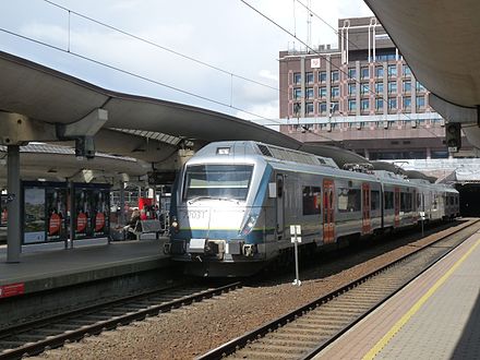 Local train at Oslo Central Station