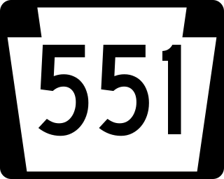 <span class="mw-page-title-main">Pennsylvania Route 551</span> State highway in Pennsylvania, US