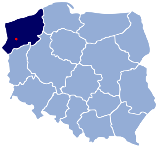 Розташування міста Старгард