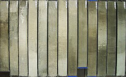 Sediment cores, like these from the South Atlantic, allow paleoceanographers to handle and study paleo-oozes PS2492-2 0-1298 sediment-core hg.jpg